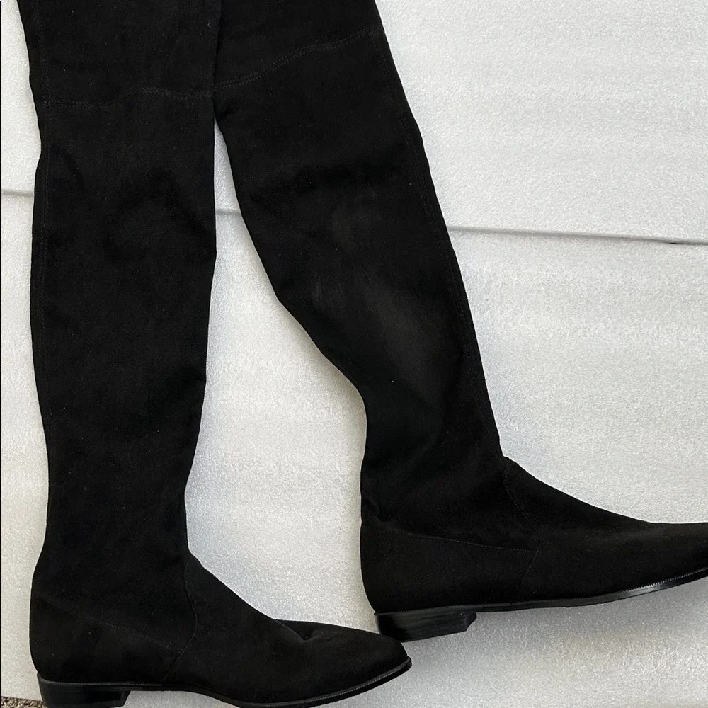 Stuart Weitzman Black Over-the-Knee thigh high Boots size 10 comfy